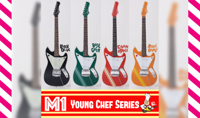 ヴィヴィットなルックスとサウンド際立つ！！ 注目のエレキブランドCGK 5月27日(土)新作『M1_Young Chef Series(ヤングシェフシリーズ) ショートスケールMG型カラーバリエーションは4タイプ同時発売！