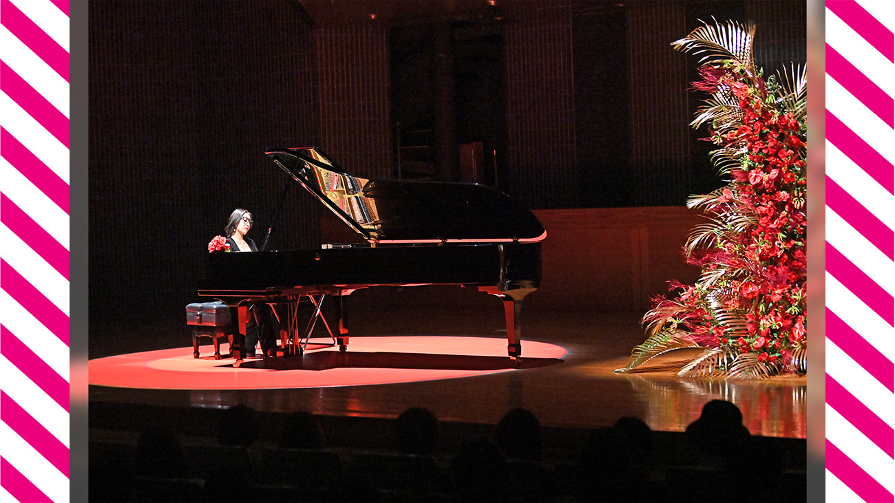 五条院凌、青の磁器タイルに響く圧巻の音色で 初の福島公演が熱狂の渦