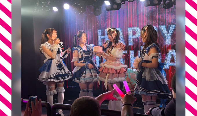 ピンクの衣装も超かわいい夢乃みゆ（antares）の生誕祭を開催。彼女たち、この界隈から一気に飛びだすか？！